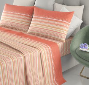 Lenzuola Set Completo Letto Cotone 1 Piazza e Mezzo Sotto Sopra + Federa Fantasia Vari Modelli